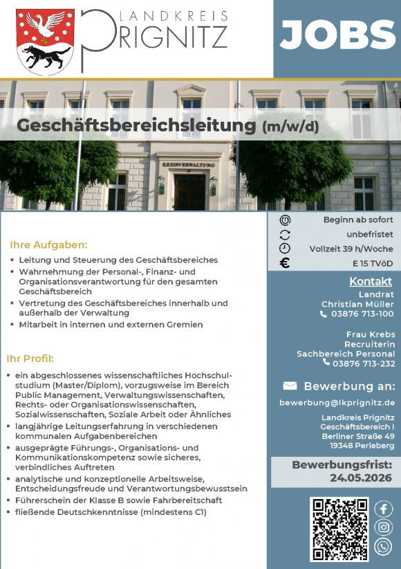 Geschäftsbereichsleitung (m/w/d)